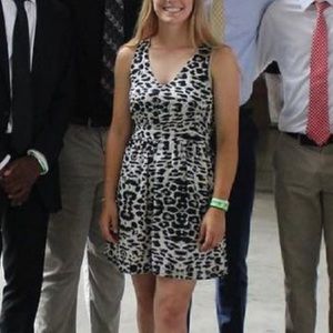 Beautiful black and white designed dress